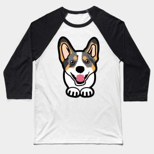 Blue Merle Corgi Baseball T-Shirt